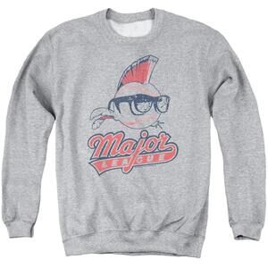Major League  Logo Adult Crewneck Sweatshirt Athletic Heather